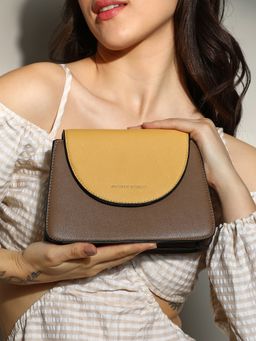 Haute Sauce - Yellow The Block Flap Sling Bag with Detachable Strap