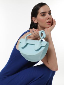 Haute Sauce - Blue The Hanging Knot Sling Bag with Detachable Strap