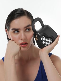 Haute Sauce - Black The Micro Pillow Heart Sling Bag with Detachable Strap