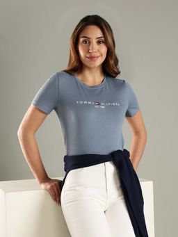 Tommy Hilfiger - Blue Regular Fit Cotton T-Shirt