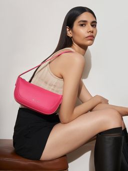 MIRAGGIO - Freya Pink Shoulder Bag