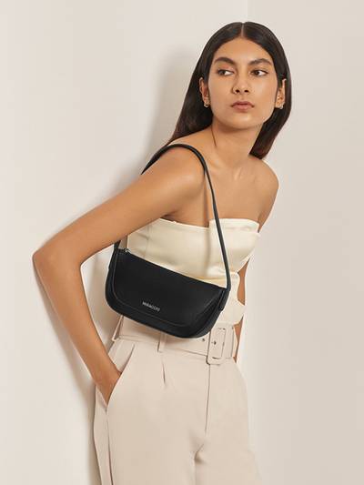 Freya Black Shoulder Bag