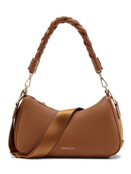 MIRAGGIO - Gisele Brown Shoulder Bag With Detachable Sling Strap