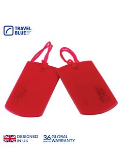 Travel Blue - Jelly I.D. Tags-Red