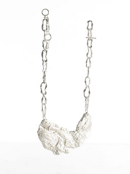 Kassa - Silver Oak Bark Necklace
