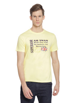 AM SWAN - Mens Printed Pale Banana T-shirt