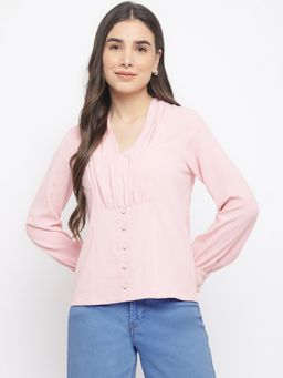 Latin Quarters - Women Pink Full Sleeve Top