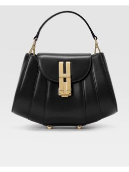 Hoche Paris - Black Micro Brioche Top Black Hand Bag