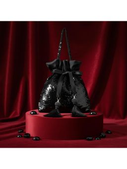 MasQ - Potli Black Sequin Clutches