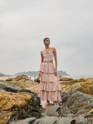 Buy Essgee Pink La Palm Dress Online