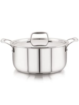 Triply Stainless Steel Casserole 24cm/4.91L in Silver
