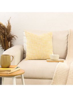 House This - Girnar Cushion Cover Yellow (18x18 inches)