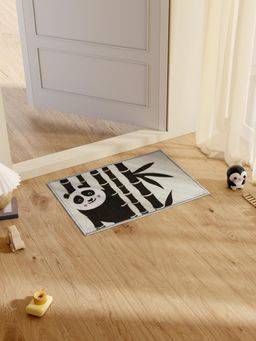 SPACES - Anti-Skid Bathroom & Door Mat with Character Design Dark Brown