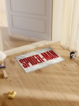 SPACES - Marvel Spiderman Anti-Skid Bathroom & Door Mat with Character Design Light Grey