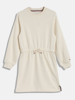 Tommy Hilfiger - Girls Beige Color Dress