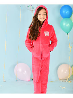 ANTHRILO - Warm Pink Velour Joggers - Pink