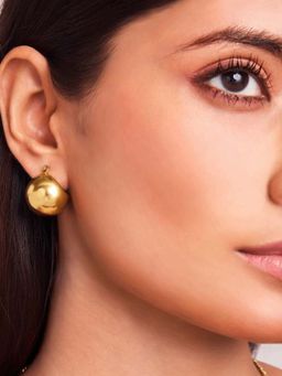 ELRA - 18K Gold Plated Golden Dome Earrings