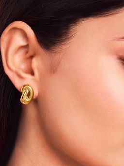 ELRA - 18K Gold Plated Bold Twist Earrings