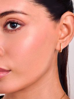 ELRA - 18K Gold Plated Twilight Huggie Hoops Earrings