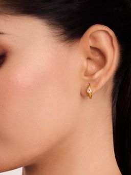 ELRA - 18K Gold Plated Delight Hoop Huggies Earrings
