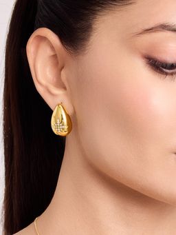 ELRA - 18K Gold Plated Starburst Drop Earrings