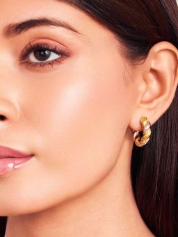 ELRA - Dual Tone Spiral Earrings