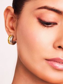ELRA - Two Tone Arc Earrings