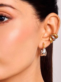 ELRA - Two Tone Arc Ear Cuff