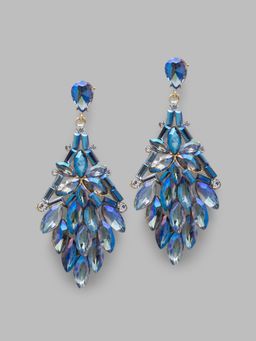 Globus - Gold Plated Floral Drop Earring-3619317001