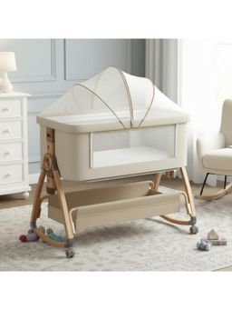 StarAndDaisy - Beige Alloy Steel Nursery Cradle
