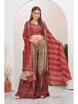 Gahan - Maroon Feminine & Sophisticated Choice Co-Ord