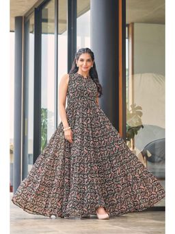 Gahan - Black Paisley Impress Maxi Dress