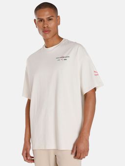 Puma - Classics Re Escape Oversized Mens Beige T-shirt