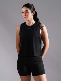 BASICPLZ - Gym Coverup Tank Black