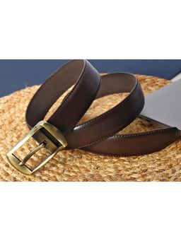 ZEVORA - Men Brown Solid Formal Belt