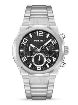 Ducati - Chronograph Quartz Watch with Metal Bracelet Black Dial 44Mm Case (M)