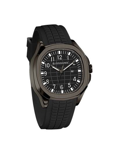 Modern Analog Watch with Textured Dial and Sleek Silicon Strap For Men - Gz-50118 (M)