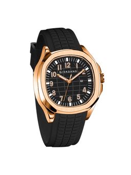 Giordano - Modern Analog Watch with Textured Dial and Sleek Silicon Strap For Men - Gz-50118 (M)