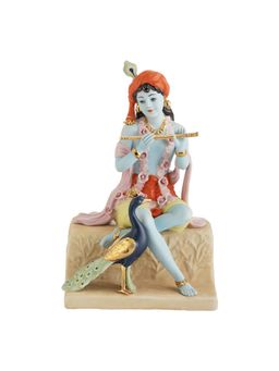 Momentz - Porcelain Yuva Krishna With Peacock