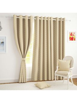 Story@Home - 300 Gsm Polyester Blackout 4 Pc Beige
