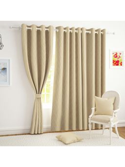 Story@Home - 300 Gsm Polyester Blackout 4 Pc Beige