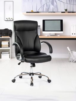 Savya Home - Black Office Chair Black