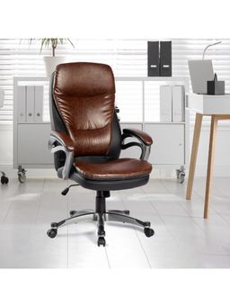 Savya Home - Shining Brown Office Chair