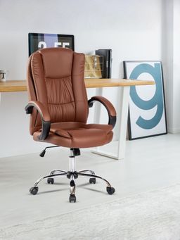Savya Home - Brown Office Chair Brown