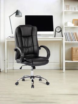 Savya Home - Black Office Chair Black