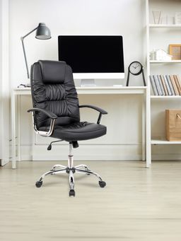 Savya Home - Black Office Chair Black