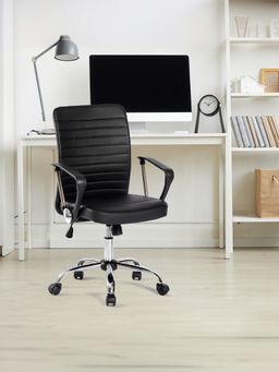 Savya Home - Black Office Chair Black
