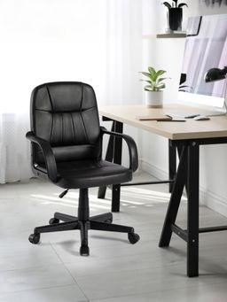 Savya Home - Black Office Chair Black