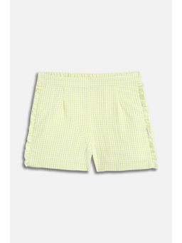 Allen Solly - Girls Green Check Shorts