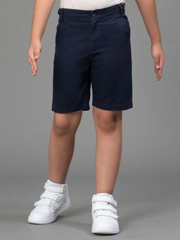 Red Tape - Boys Solid Pure Cotton Navy Blue Shorts